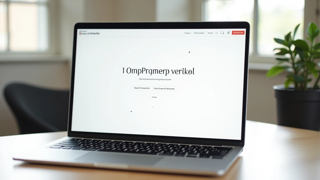 Monitor moderno che mostra gerarchia tipografica con font italiani, pagina web responsive